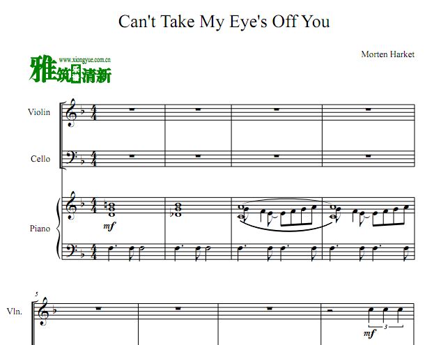 Can't Take My Eyes Off You Сٴٸ