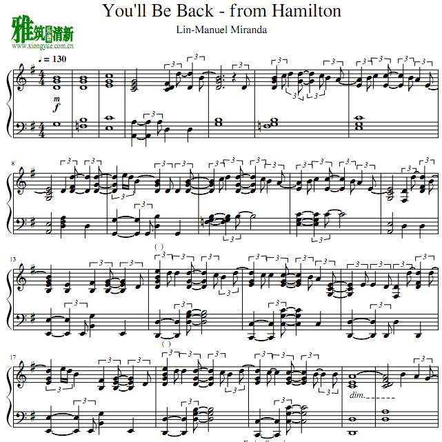 ܶYou'll Be Backٶ  solo