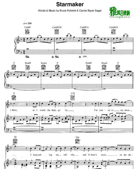 Kids From Fame - Starmaker 正谱 钢琴谱