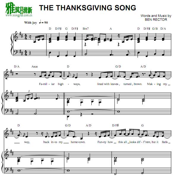 Ben Rector - The Thanksgiving Songٰ