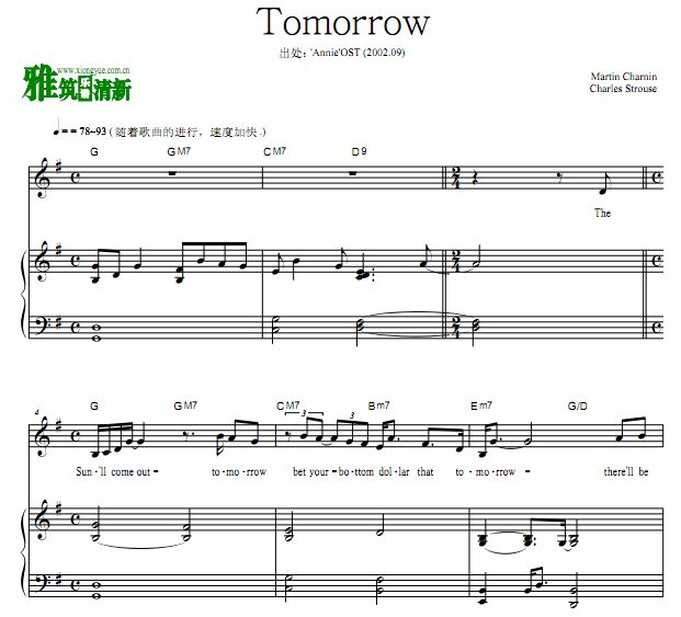 ־Annie - Tomorrow  G ٰ
