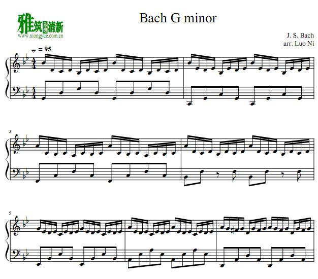 gСİͺ Bach G Minor 