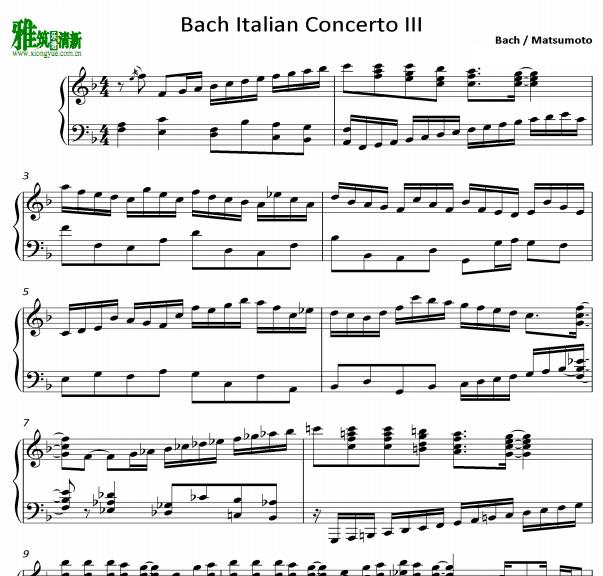 ɱ - ͺ Italian Concerto III