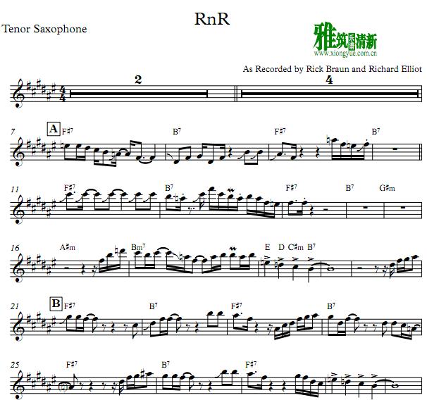  · Richard Elliot - RnR ˹Tenor