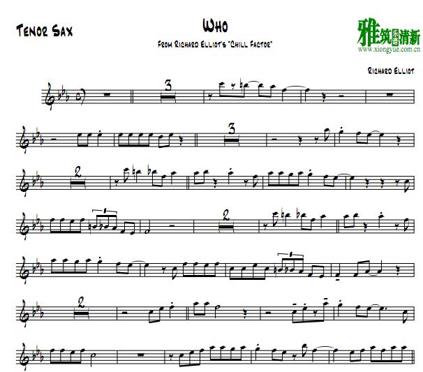 ·Richard Elliot - Who ˹Tenor