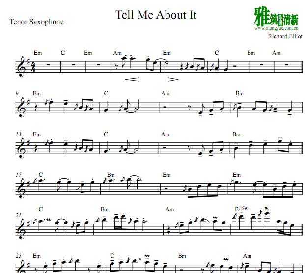 · Richard Elliot - Tell Me About It ˹Tenor