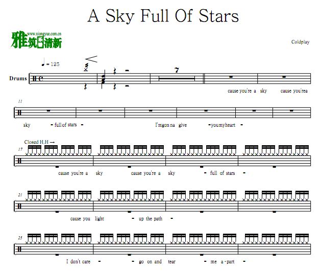 Coldplay - A Sky Full Of Stars 