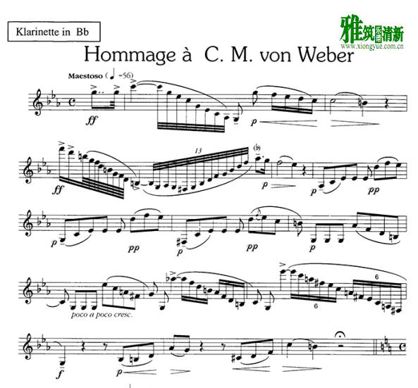 ¾Τ hommage a C.M.von weber ɹ