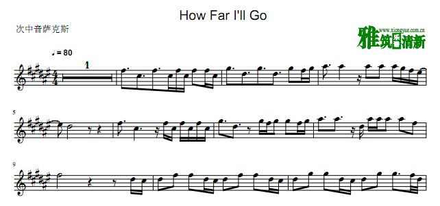 Ե How Far I'll Go˹