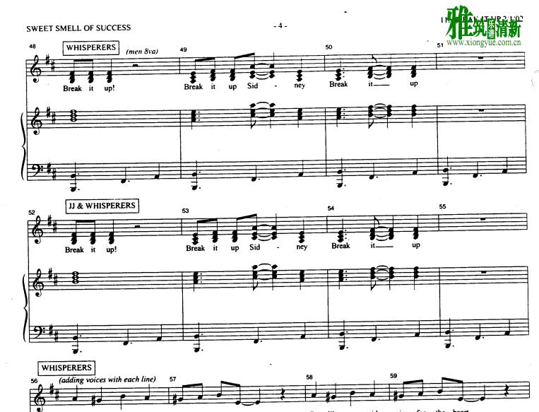 Sweet Smell of Success - break it up  ٰ