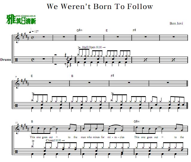 άֶ Bon Jovi - We Weren't Born To Follow 