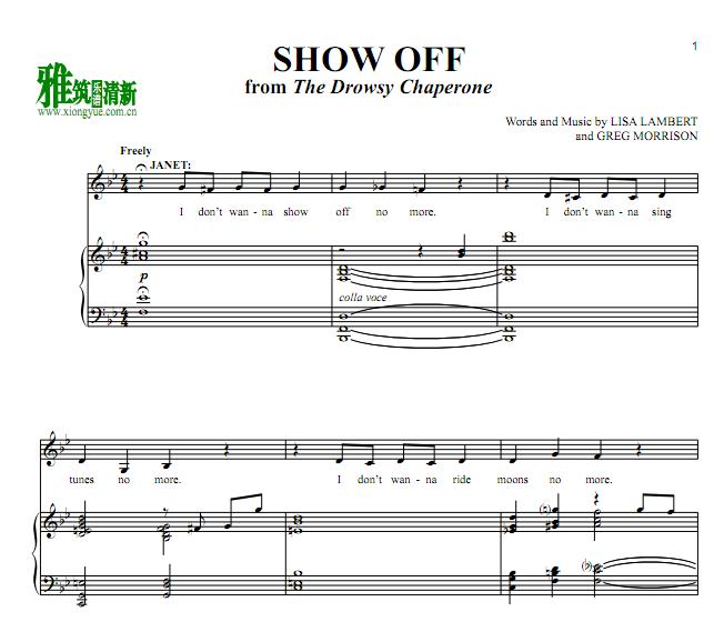 The Drowsy Chaperone - show off���ٰ�����