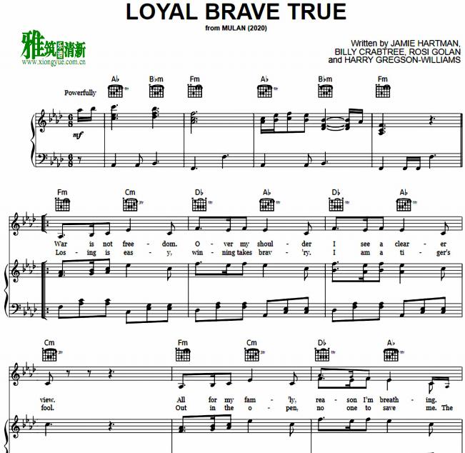 ľ Loyal Brave True