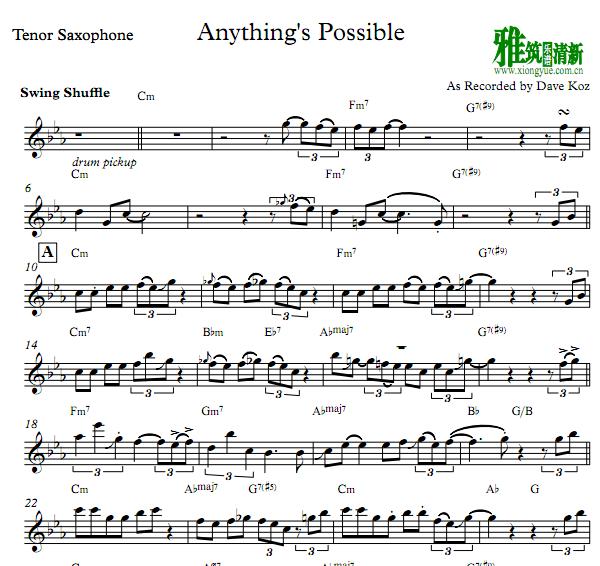 Dave Koz - Anything's Possible ˹Tenor