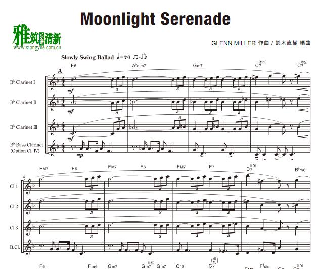Glenn Miller - Moonlight Serenade ɹ