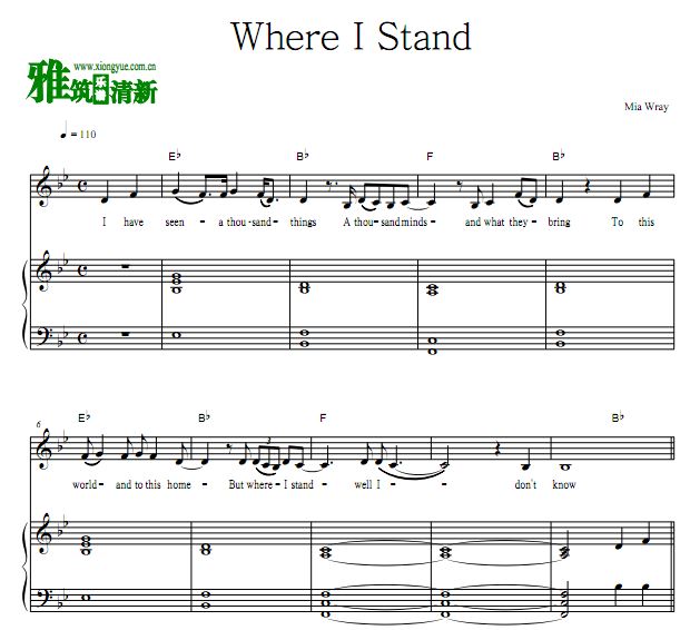 ҹ  Where I Stand ٰ  