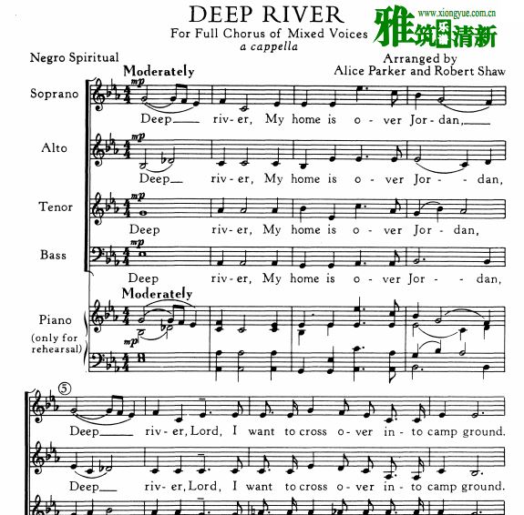 Deep River SATB 
