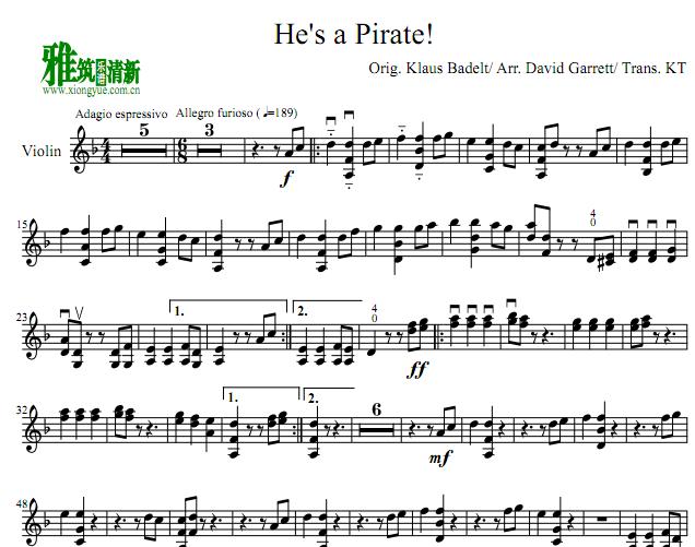 David Garrett - He's a pirateС