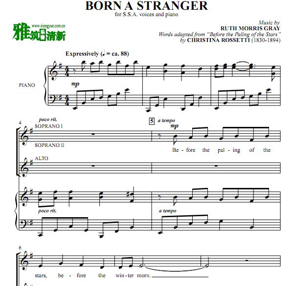 Born a Stranger İ·3ϳ ְ