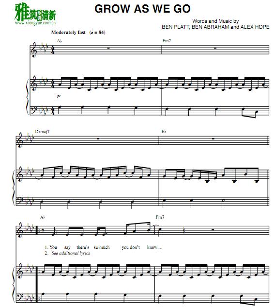 Ben Platt - Grow As We Go ٰ