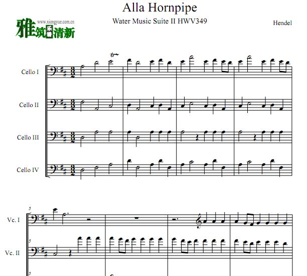¶ ˮ ŵ Alla Hornpipe 