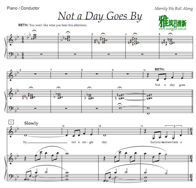 Not a Day Goes By  ٰ