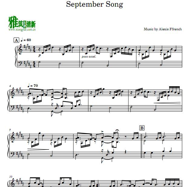 Alexis Ffrench - September Song