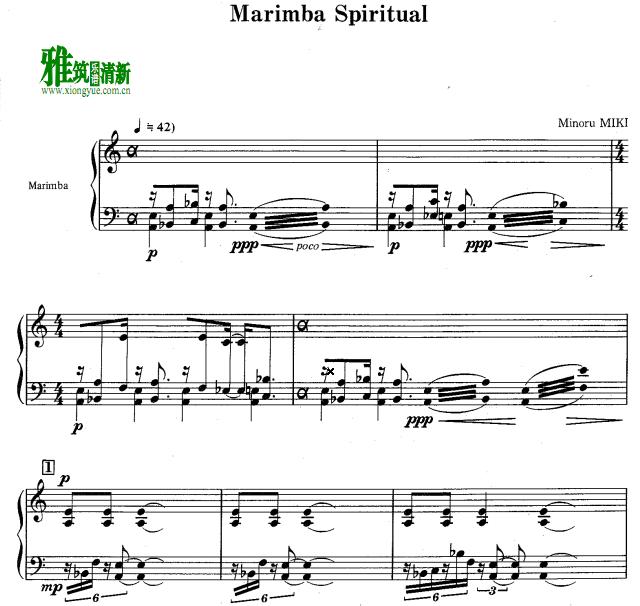Minoru Miki ¬ Marimba Spirtualְ