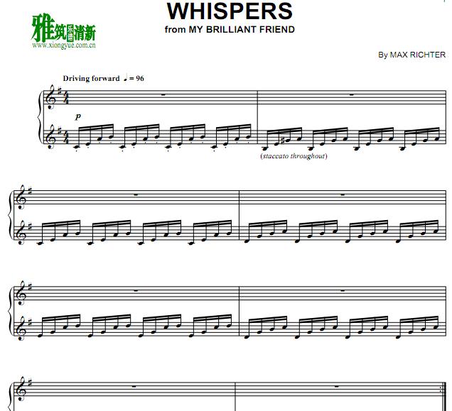 Max Richter -  My Brilliant Friend  Whispers