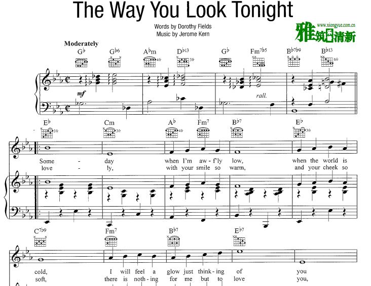 The Way You Look Tonight ٰ 