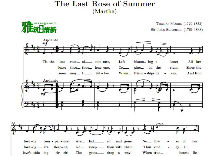 õ The Last Rose of Summerٰ 