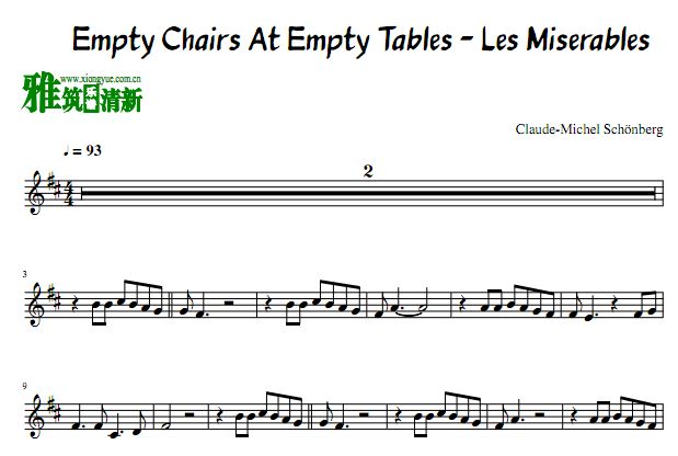 Empty Chairs At Empty Tables - Les MiserablesС