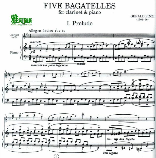 Gerald Finzi - Five Bagatelles Op.23 ɹٰܸ