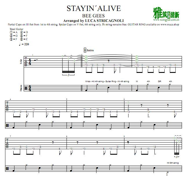 Luca Stricagnoli - Stayin' Alive