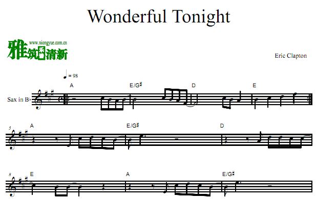 Eric Clapton - Wonderful Tonight B