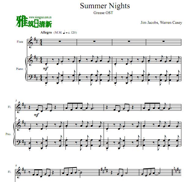 ֬ Grease OST - Summer Nights Ѹٺ