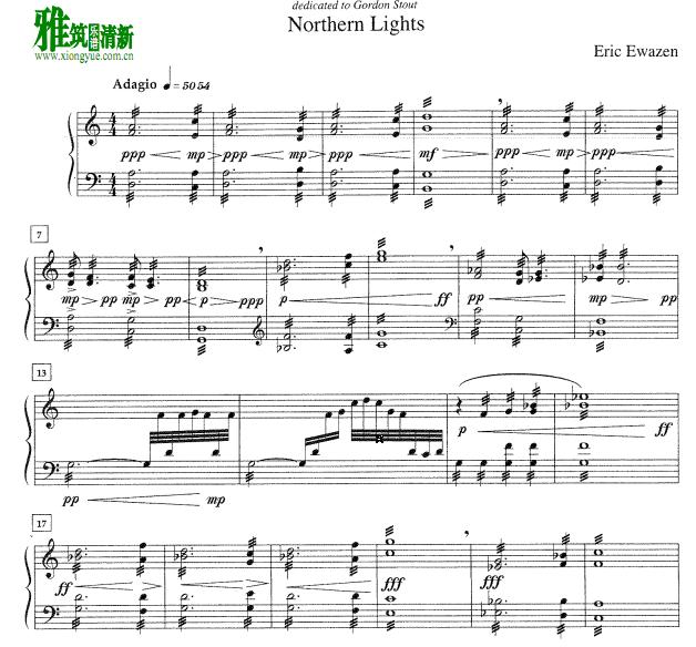 Eric Ewazen Northern Lights马林巴谱 找教案个人博客