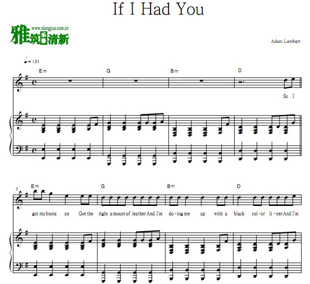 Adam Lambert - If I Had You ٰ 