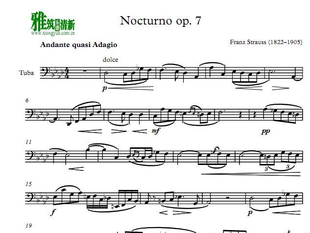 Franz Strauss ʴ.ʩ˹ - ҹ- Nocturnom op 7