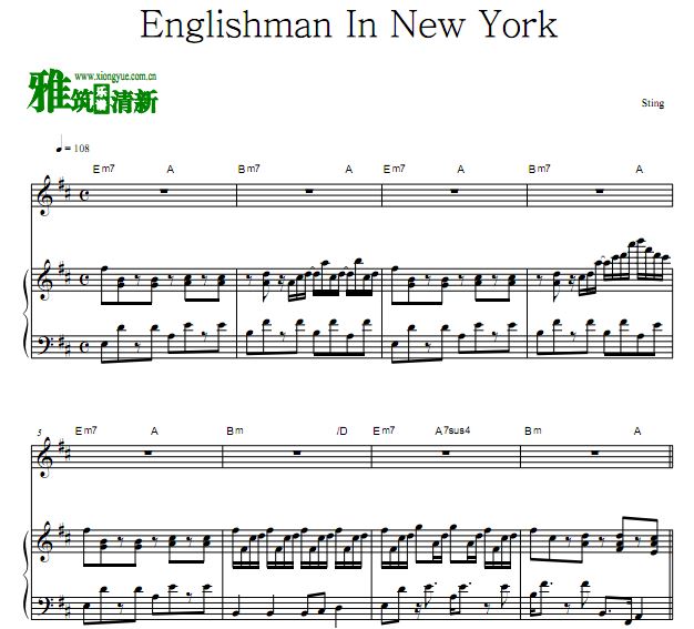 Sting - Englishman In New York 
