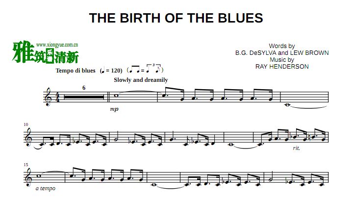 The Birth of the Blues B˹