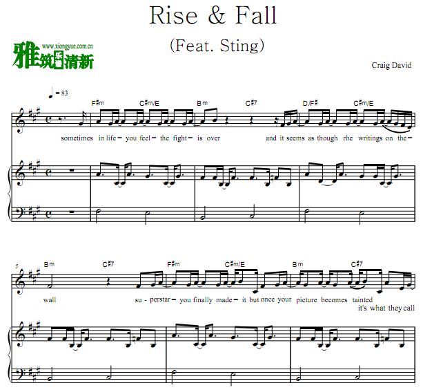 Craig David - Rise & Fall  