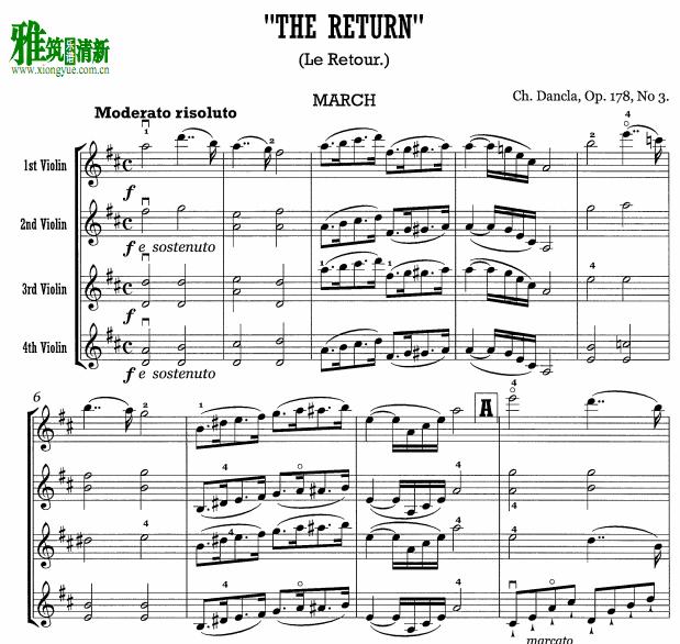 Dancla - The Return op.178 no.3С