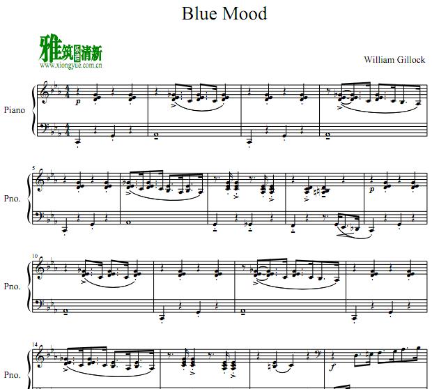 William Gillock - Blue Mood
