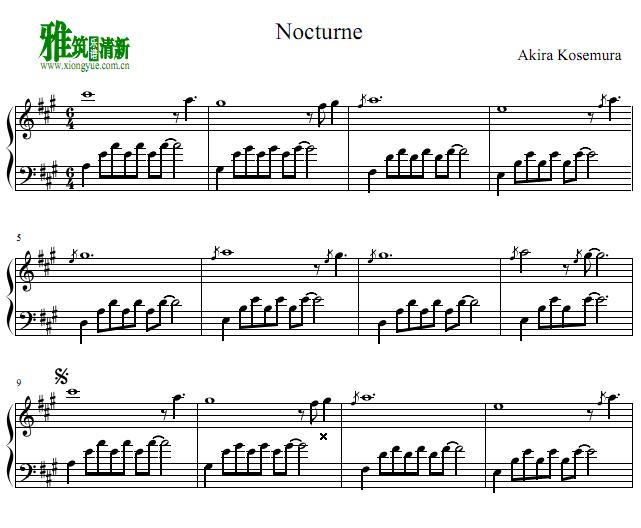 С徧Akira Kosemura - Nocturne