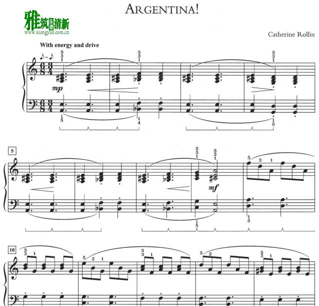 Catherine Rollin - Argentina!钢琴谱