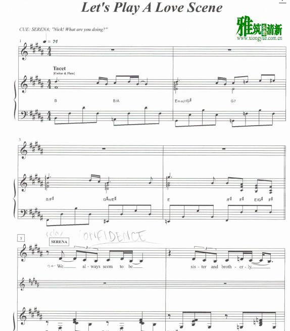 Fame - Let's Play a Love Sceneٰ