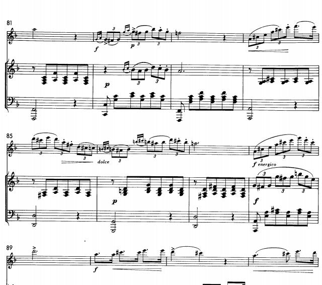 舒伯特 小夜曲变奏版 长笛钢琴伴奏谱2