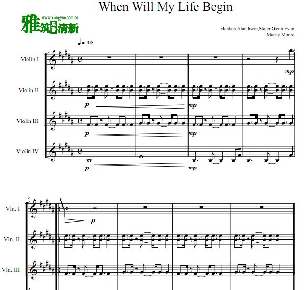 When WIll My Life Begin С������������