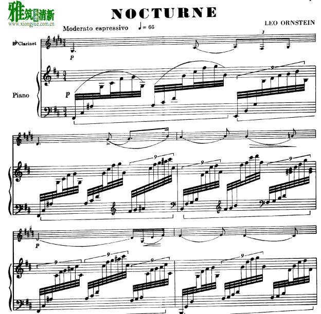 ·¶˹̹Leo Ornstein - NOCTURNE ɹٰܸ